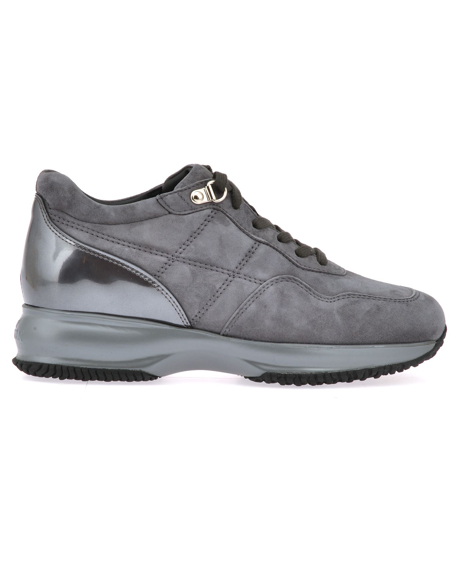Hogan Women'S Shoes Suede Trainers Sneakers In Grey | ModeSens