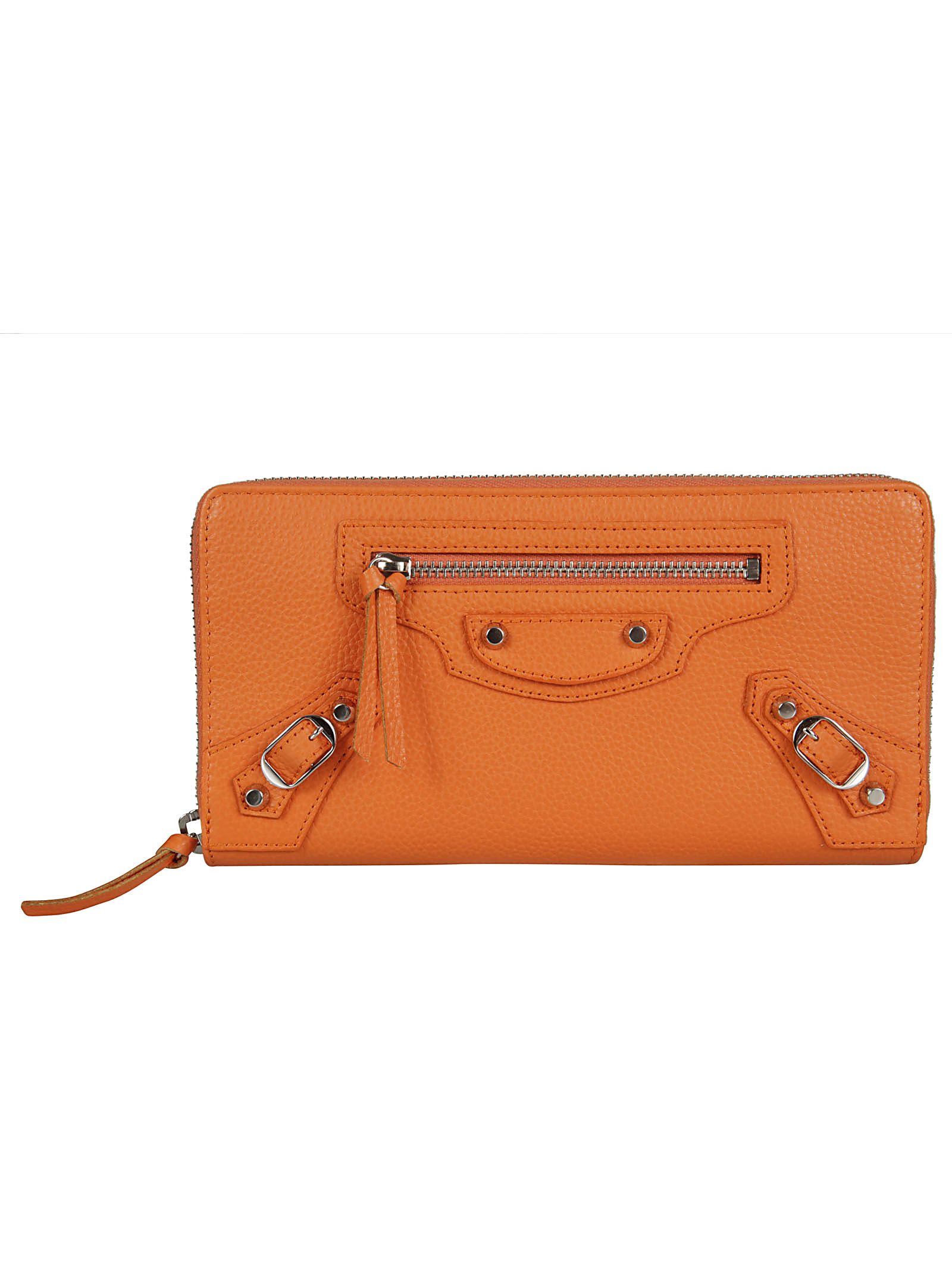 Balenciaga - Balenciaga Classic Zip Around Wallet - Orange, Women's