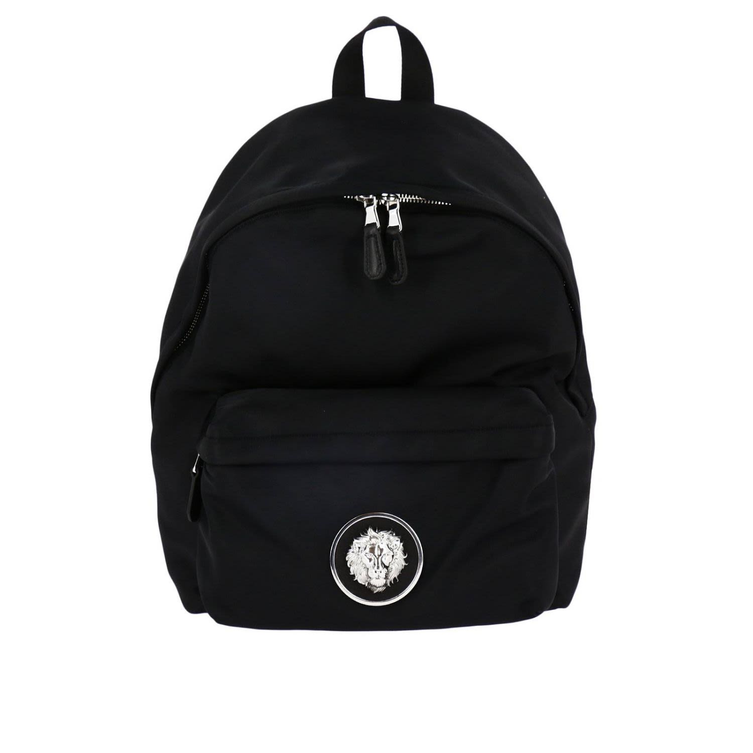 Versus Lion Medallion Nylon Backpack, Black | ModeSens