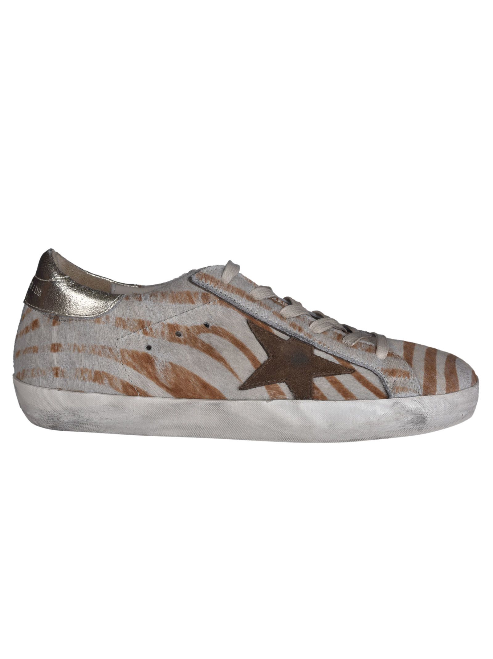 Golden Goose - Golden Goose 'super Star' Sneakers - Zebrato/oro, Women ...