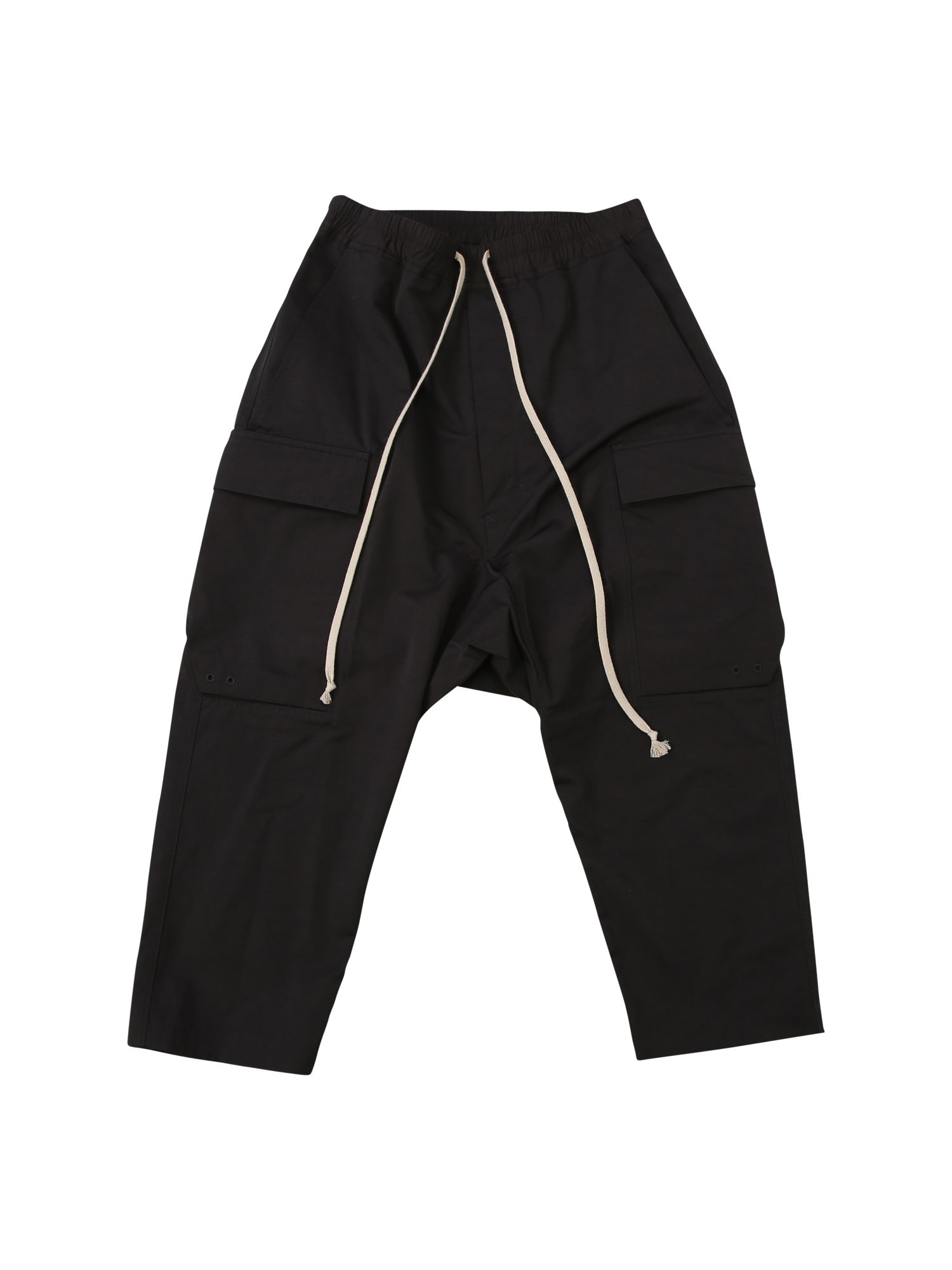 Rick Owens Nylon Low Crotch Cargo Trousers In Black | ModeSens