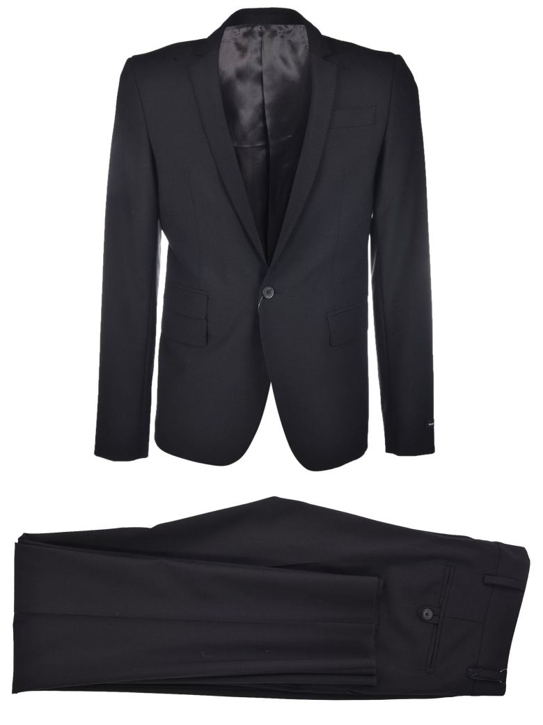 Les Hommes Classic Suit In Black | ModeSens