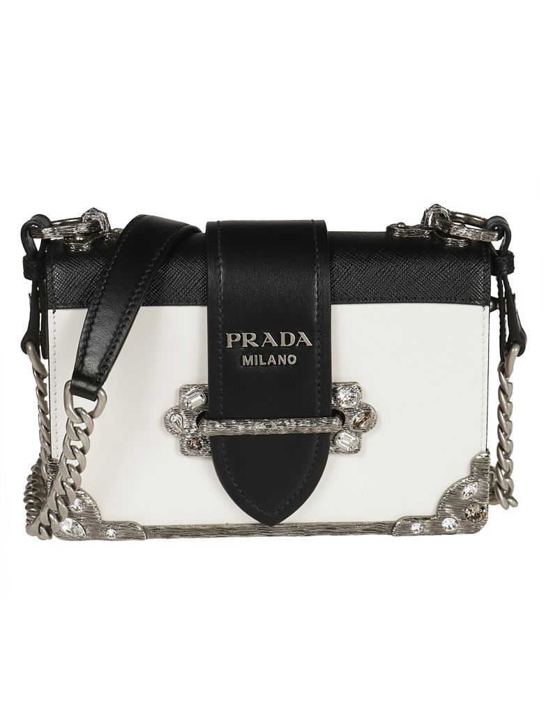 prada cahier silver hardware