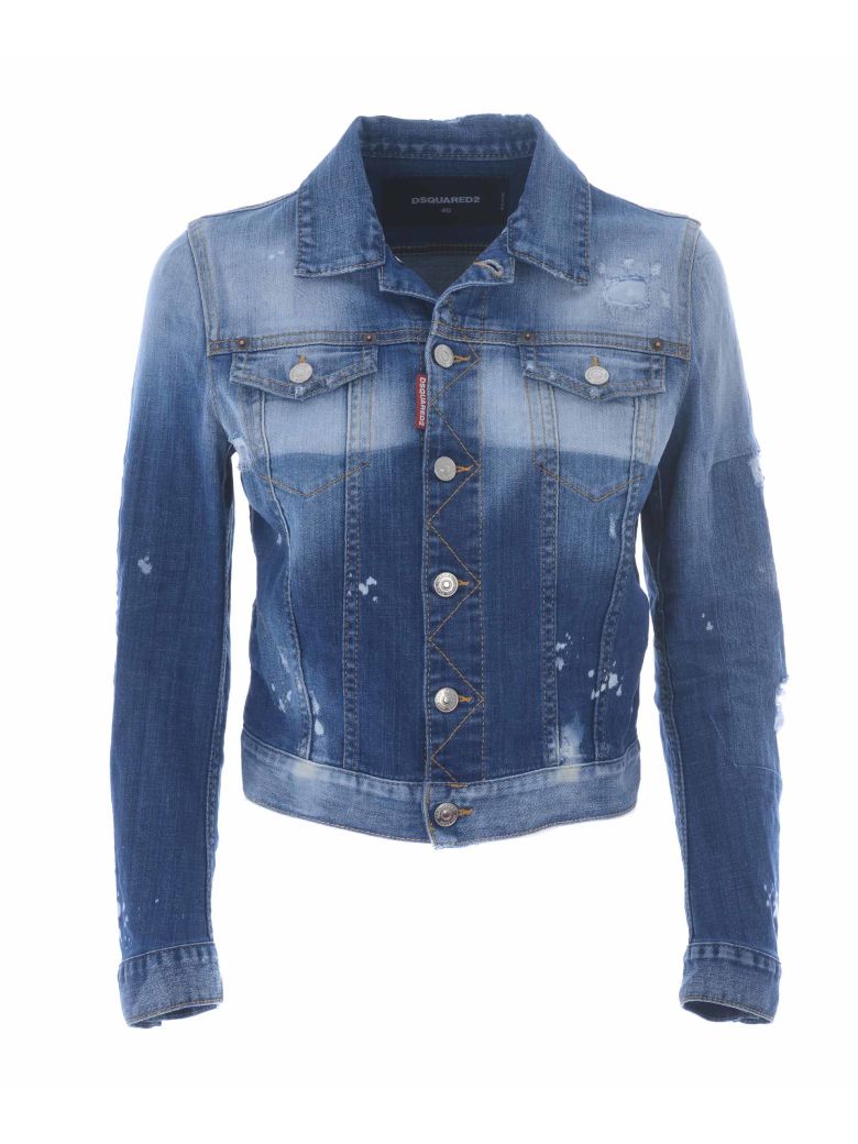 DSQUARED2 DISTRESSED JACKET,10586397
