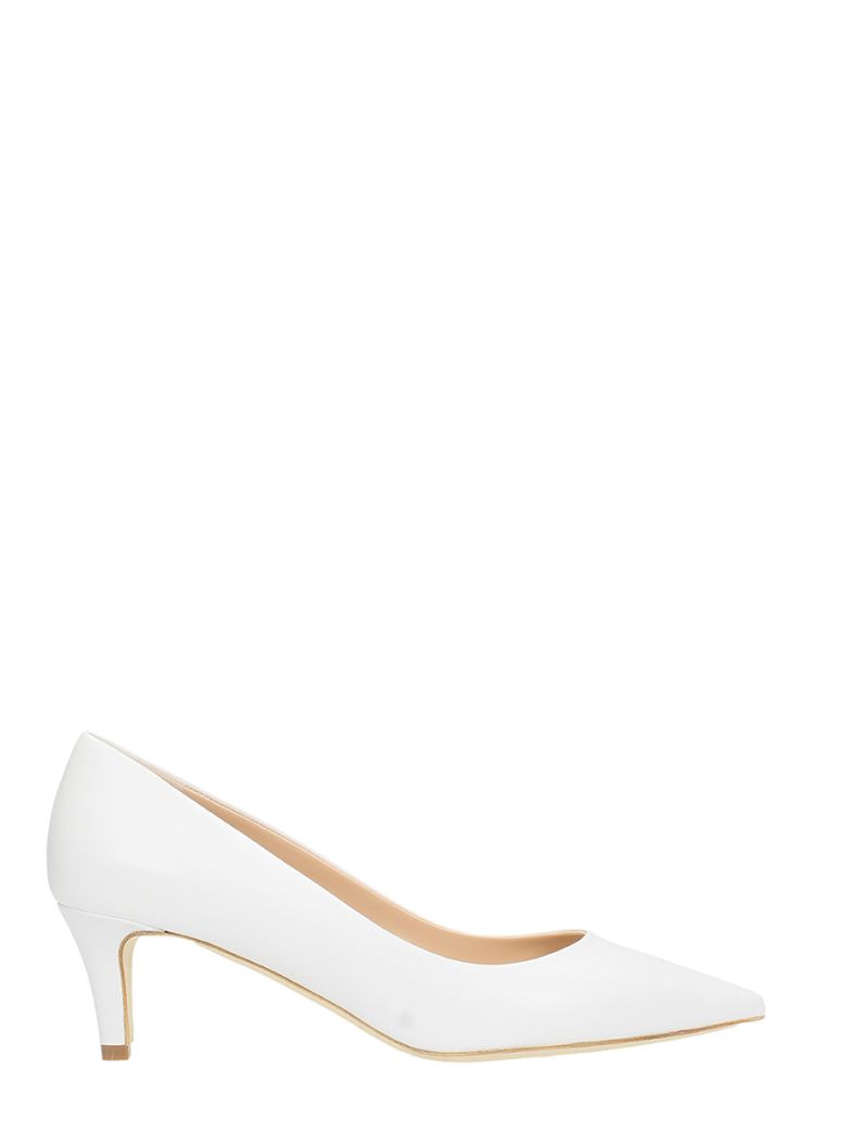 THE SELLER WHITE LEATHER PUMPS,10599189