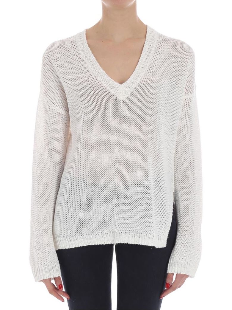 360 SWEATER 360 CASHMERE - NOELLE SWEATER,35610 WHITE