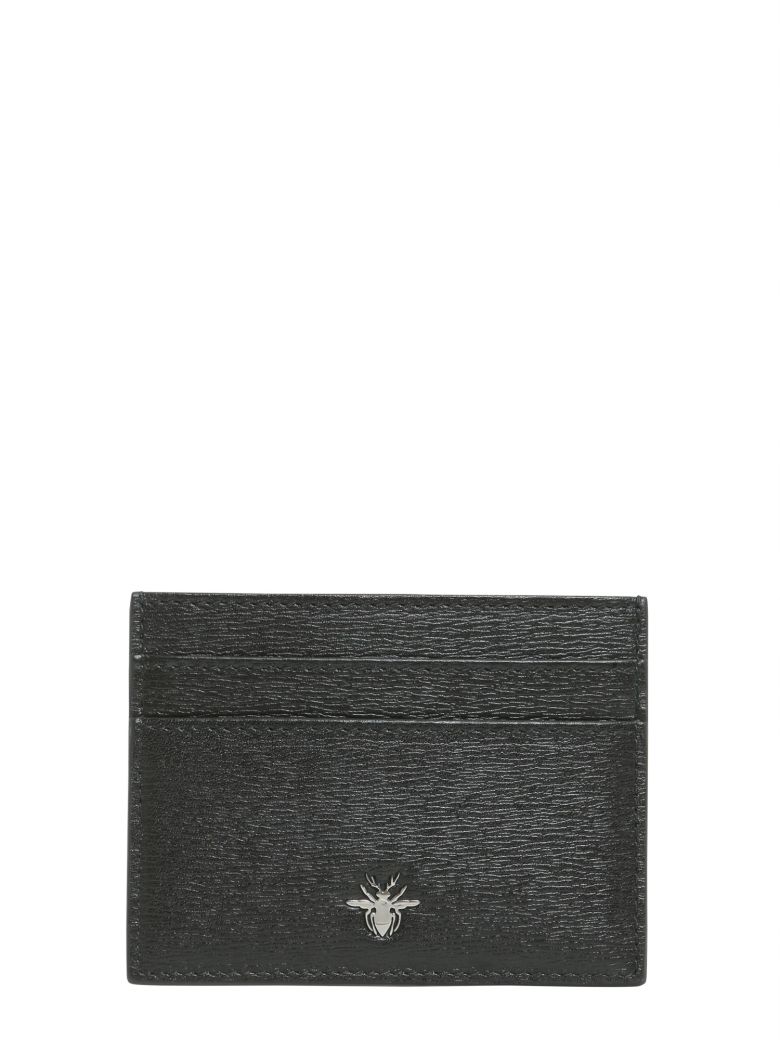 Dior Homme - Card Holder With Bee Signature - NERO, Men's Wallets | Italist