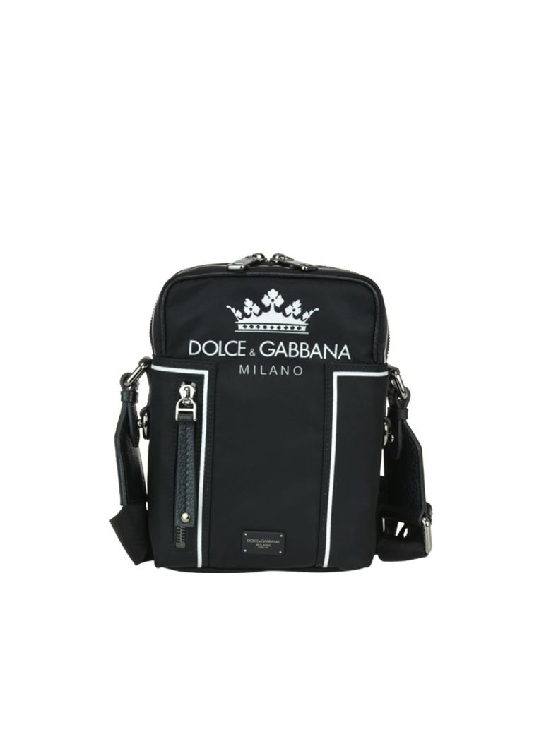 DOLCE & GABBANA Dolce & Gabbana Logo Messenger Bag,10632019