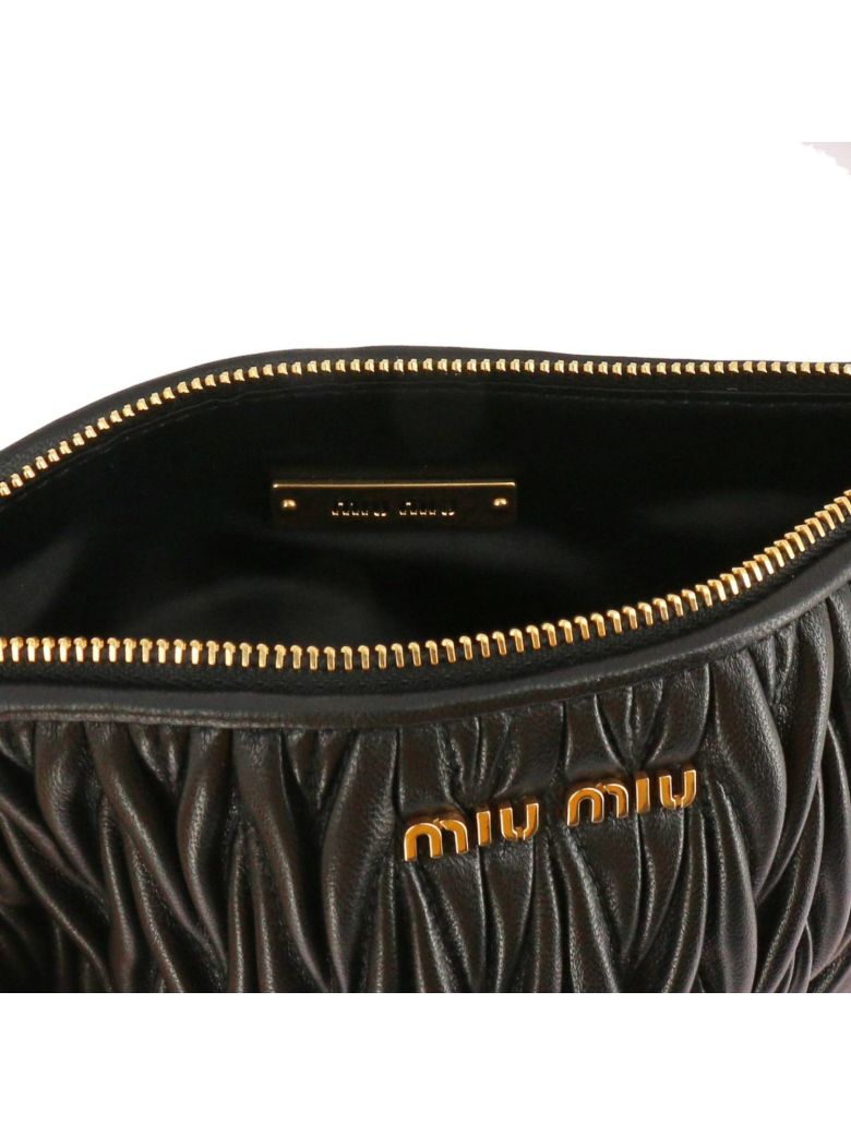 miu miu matelassé leather pouch