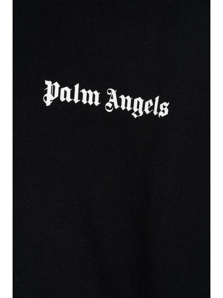 PALM ANGELS Palm Island Printed Hoodie, Black | ModeSens