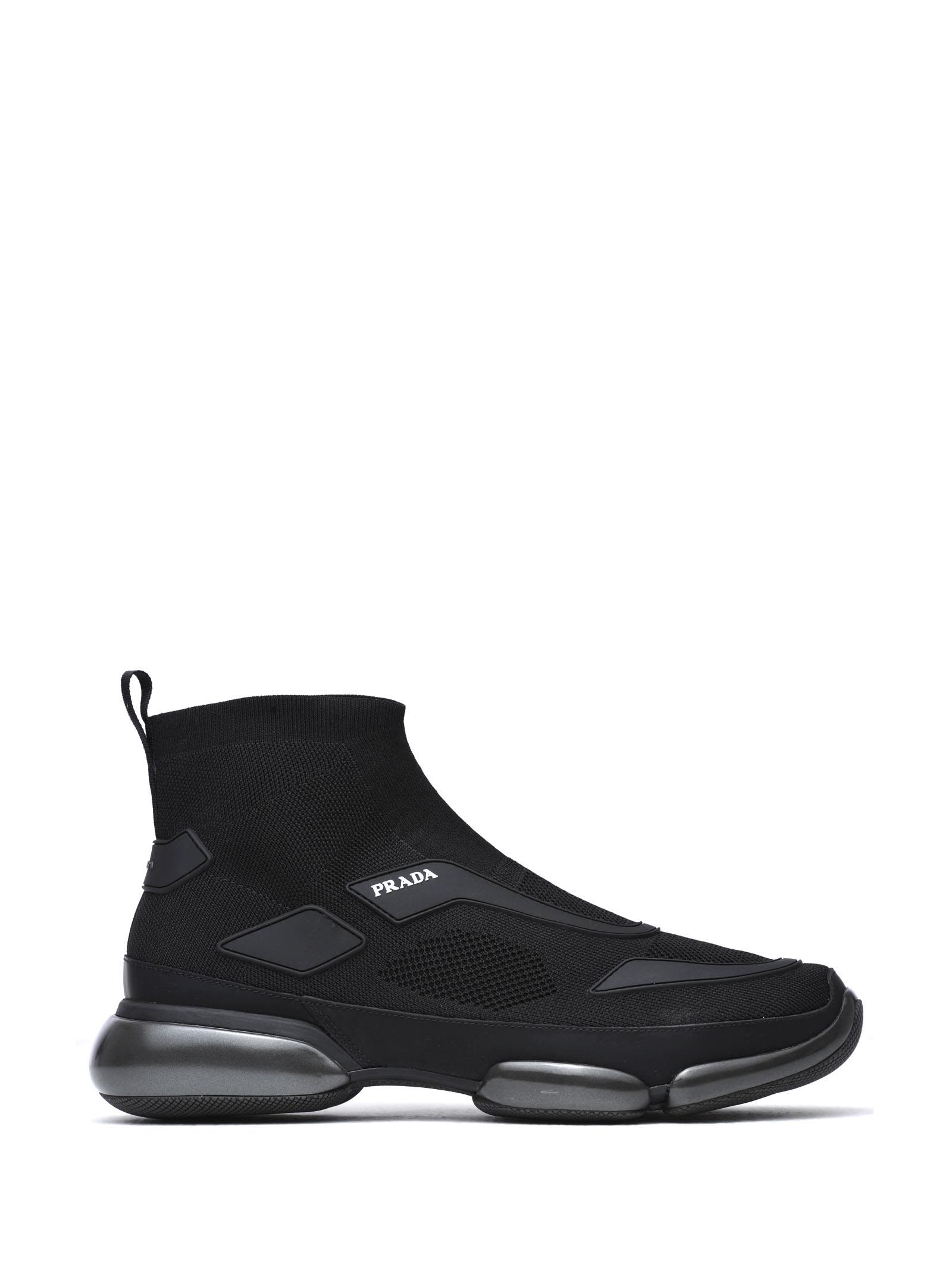prada stretch knit sneakers