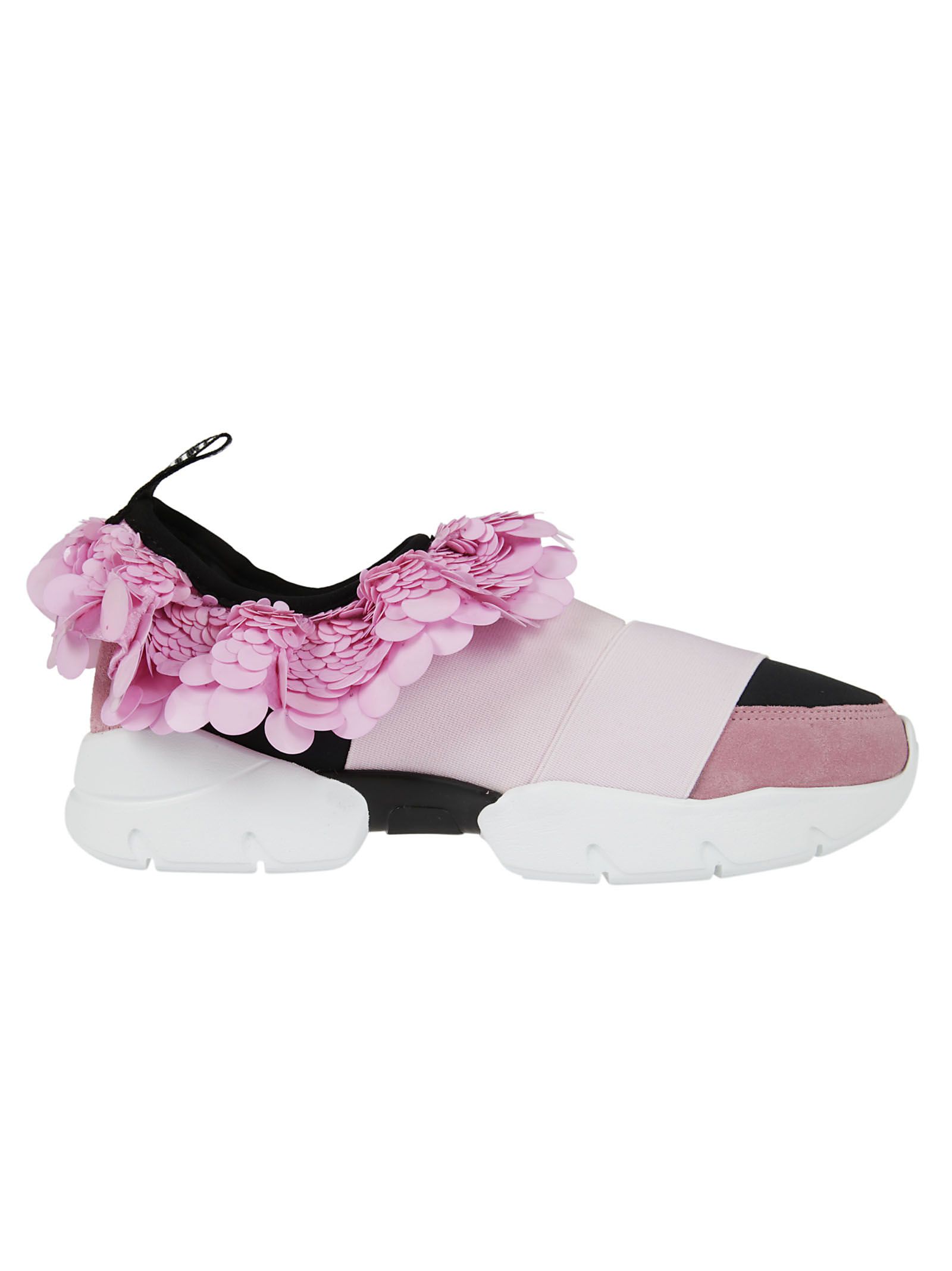 Emilio Pucci - Emilio Pucci Sequin Embellished Slip-on Sneakers - Rosa ...