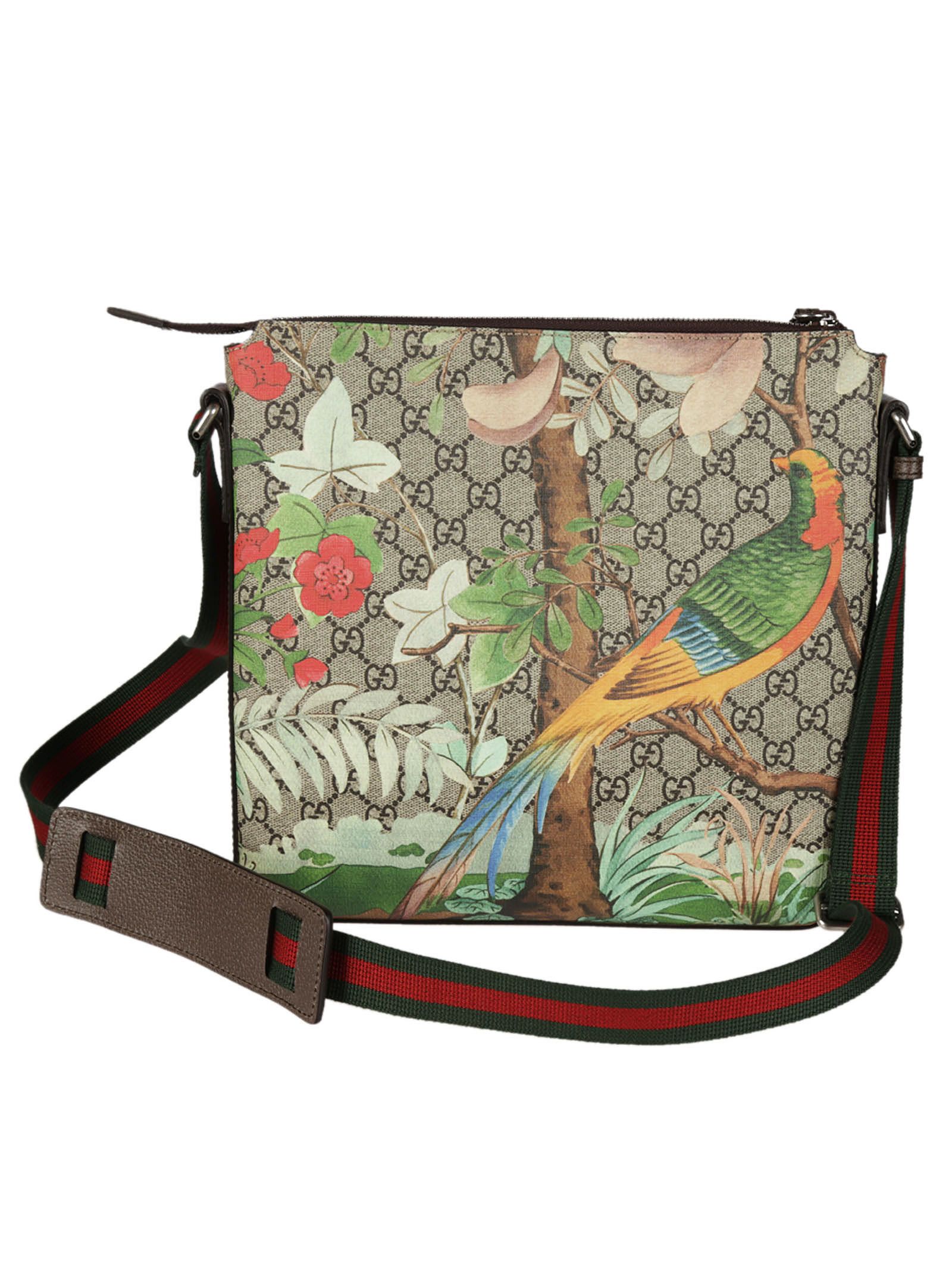 italist | Best price in the market for Gucci Gucci Tian GG Supreme Messenger Bag - Cacao ...