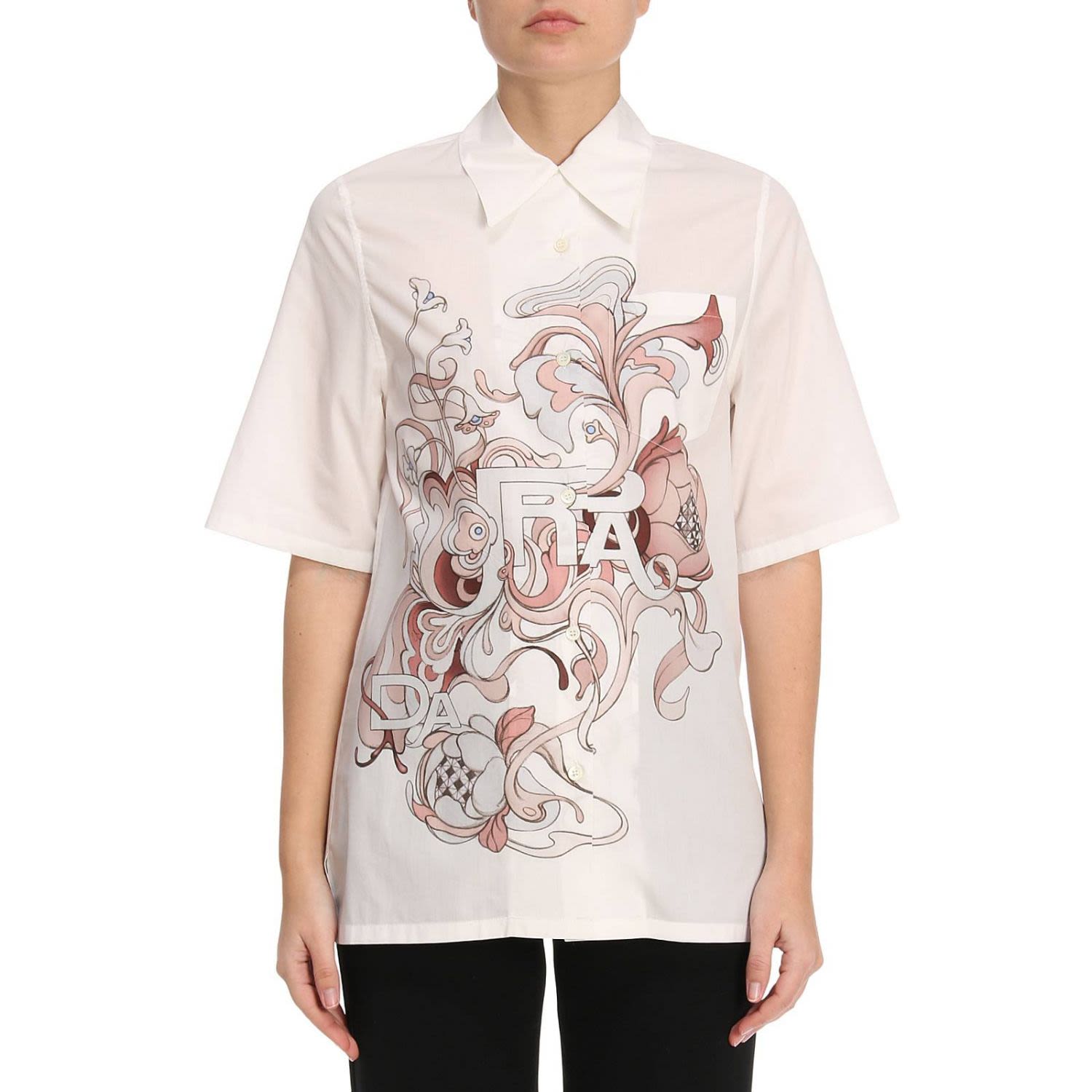 Prada Shirt Shirt Women Prada - white - 10544384 | italist