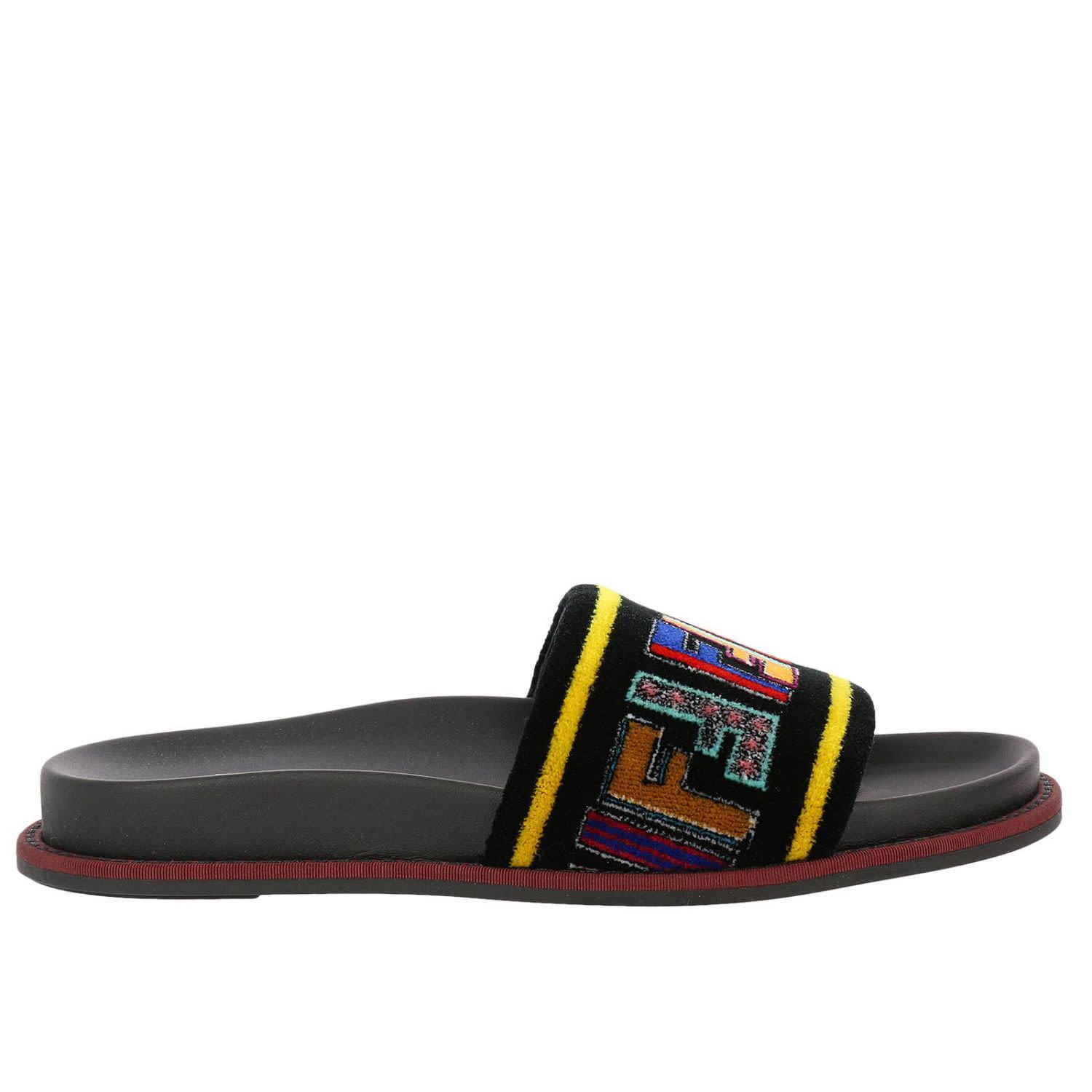 fendi flat slippers
