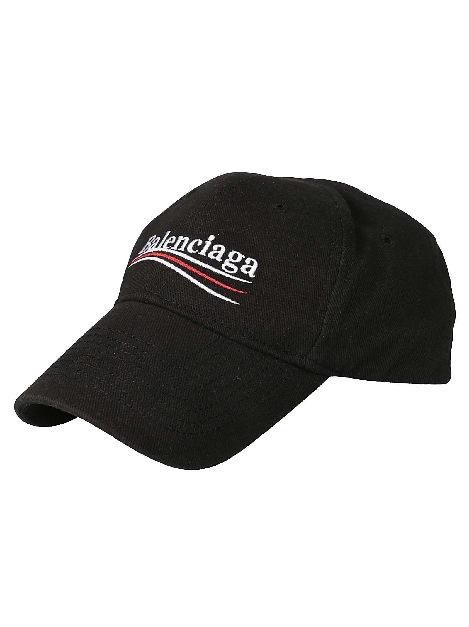 Balenciaga - Balenciaga New Political Cap - Black/white, Women's Hats