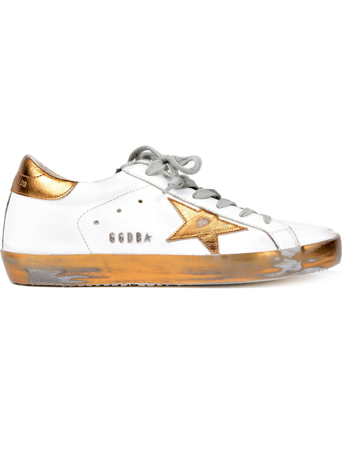 Golden Goose - Golden Goose Superstar Sneakers - Sparkle Wht/bronze ...