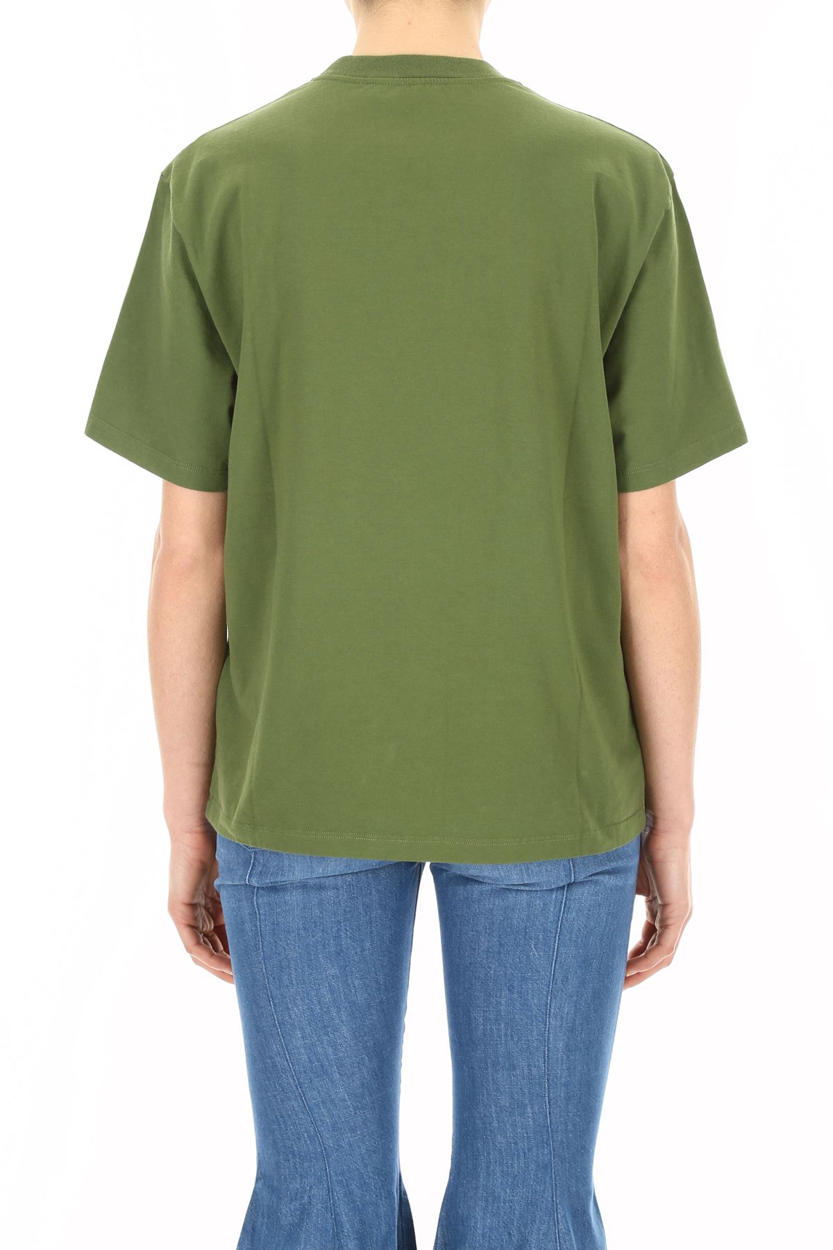 golden goose - samia printed t-shirt - green mario pro shops