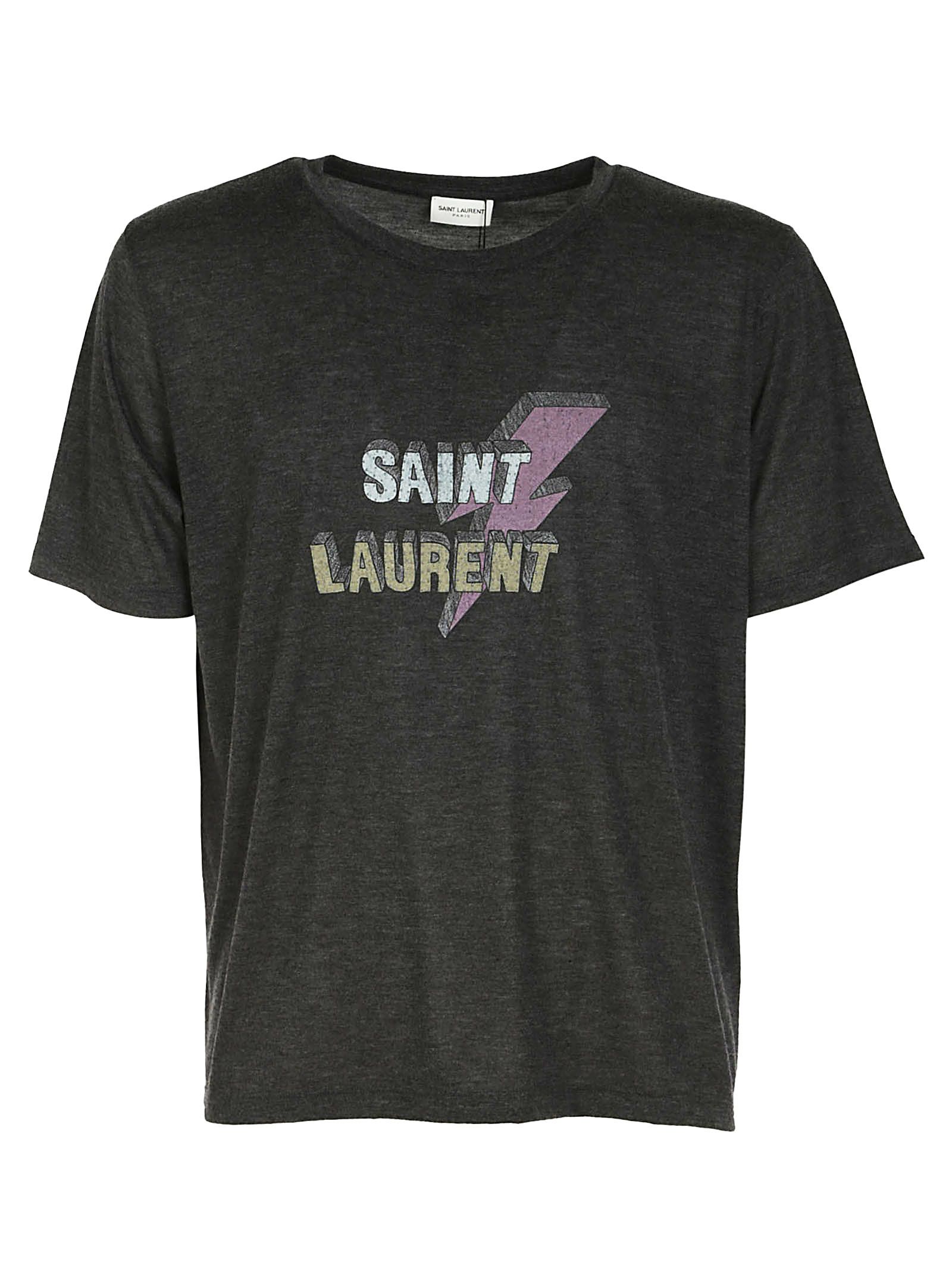 saint laurent t shirt lightning bolt women's