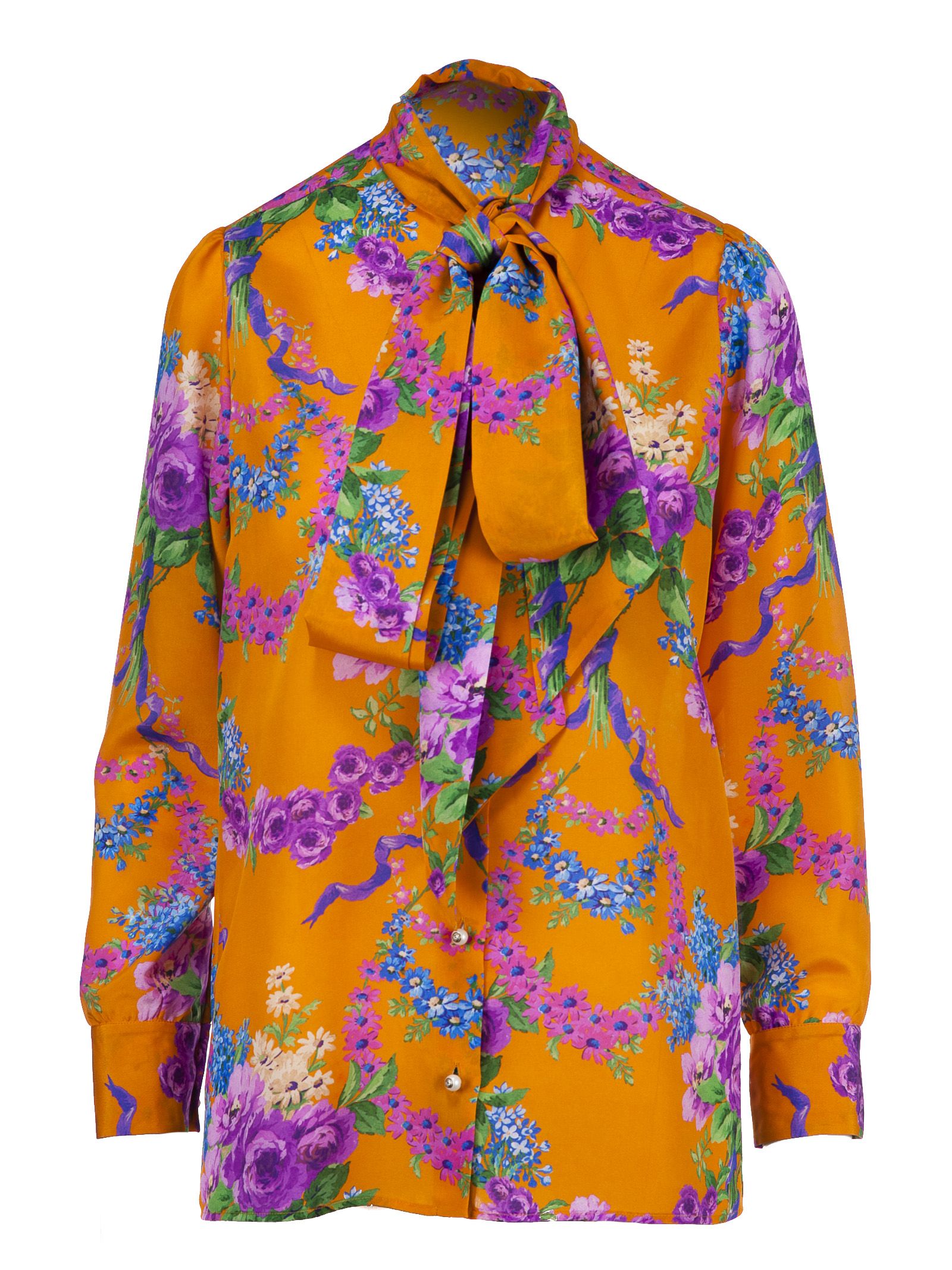 Gucci - Gucci Floral Print Blouse - Multicolour, Women's Bluse | Italist