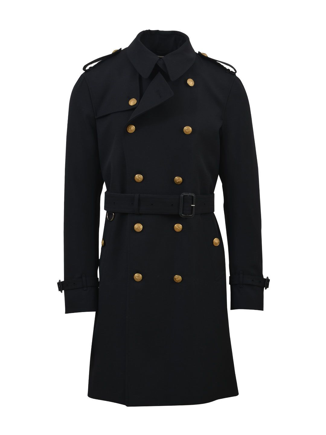 Dolce & Gabbana - Dolce & Gabbana Black Trench Coat - Black, Men's ...