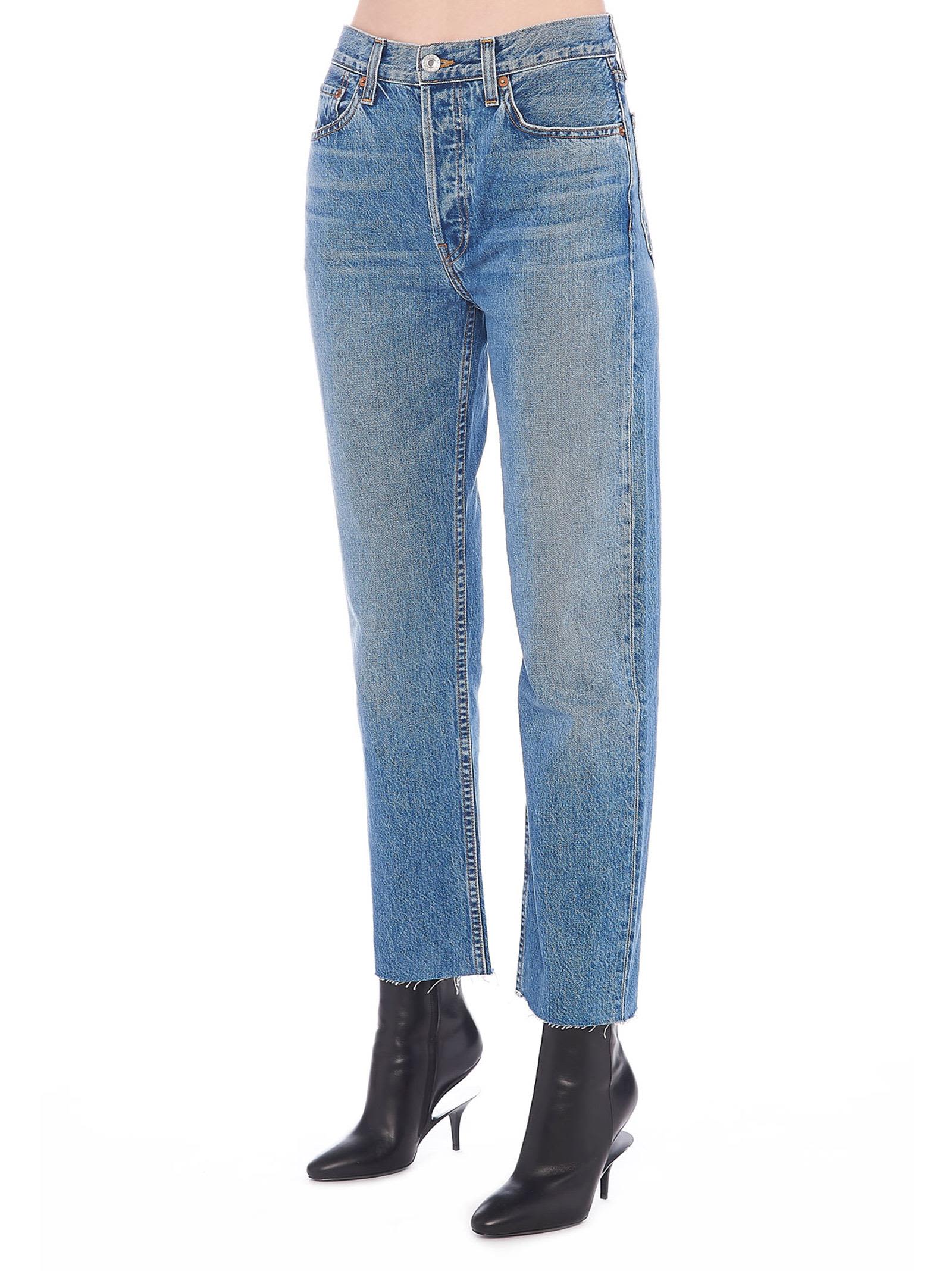RE/DONE 'stove Pipe' Jeans - Blue - 10656781 | italist