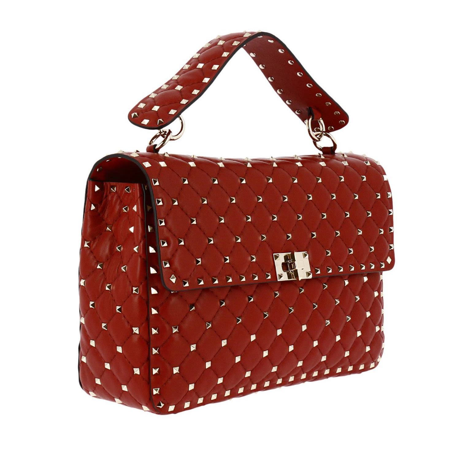 Valentino Garavani - Handbag Valentino Rockstud Spike Large Bag In Genuine Leather With Micro ...