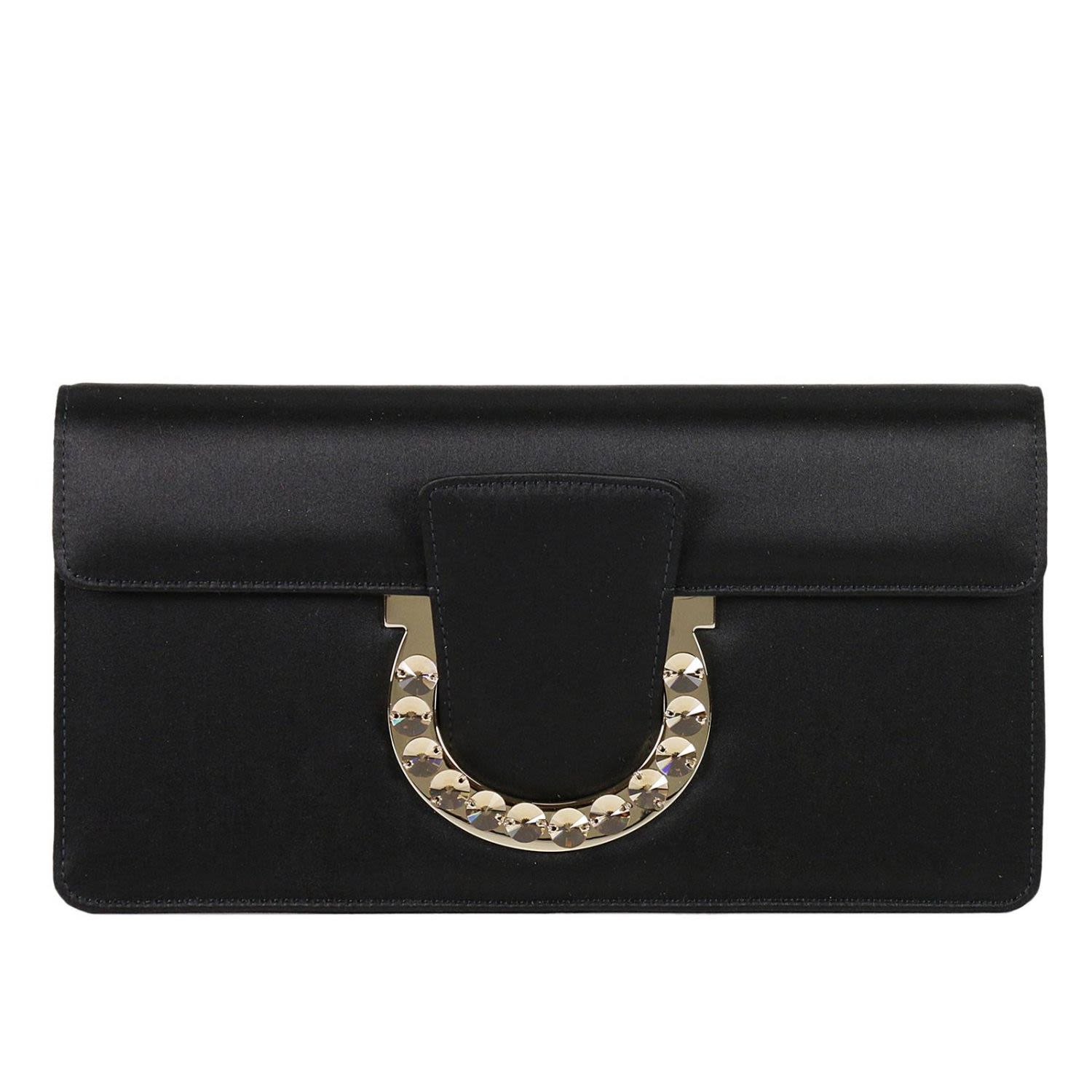 ferragamo black shoulder bag