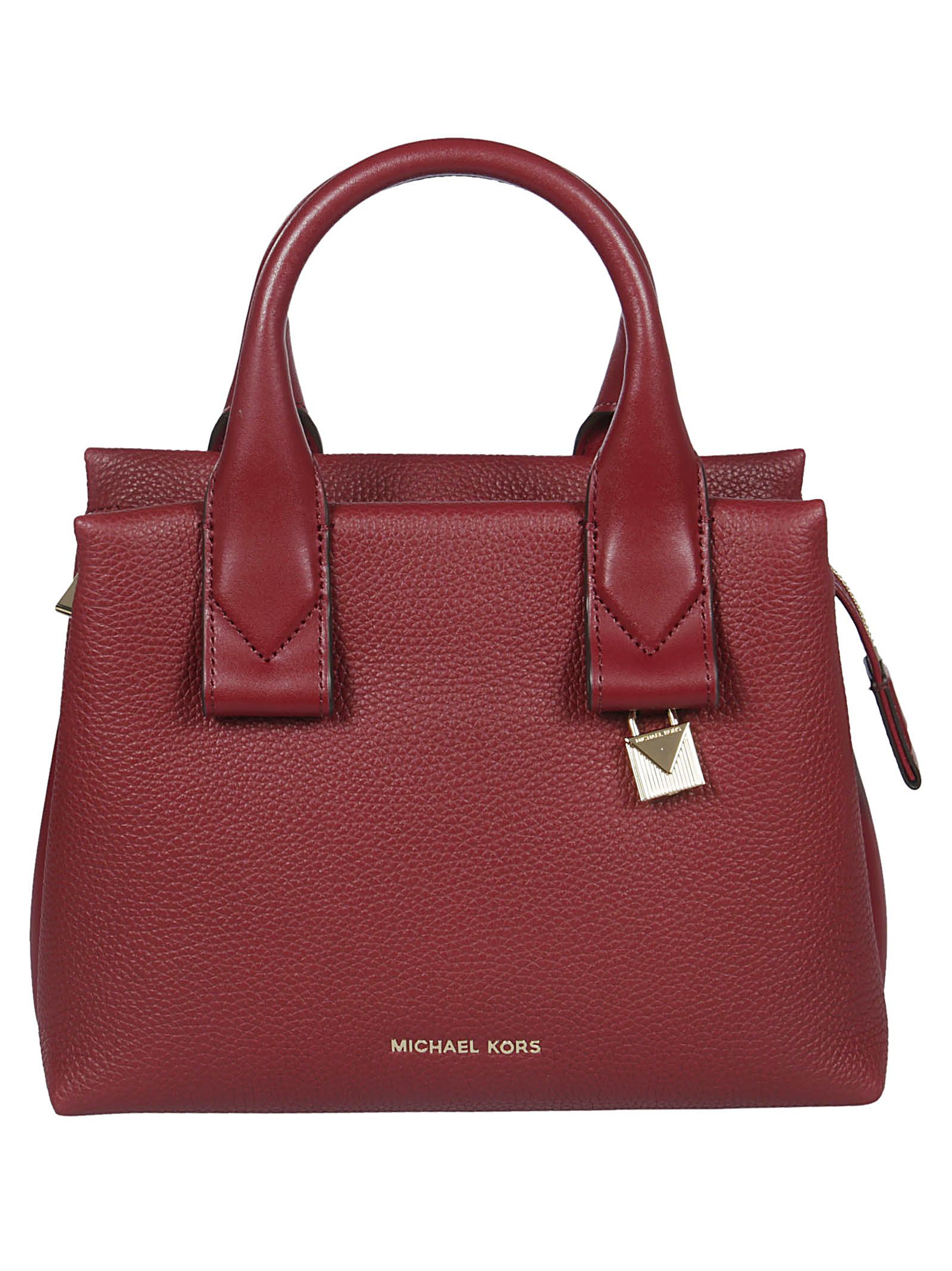 michael kors maroon tote bag