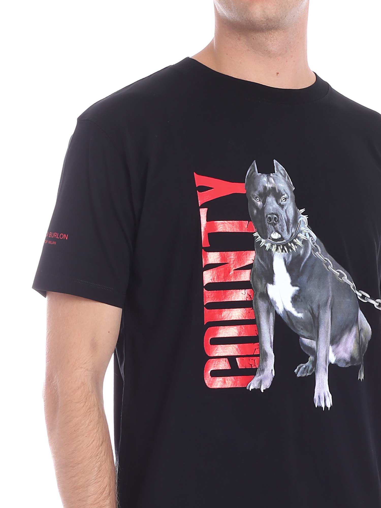 italist | Best price in the market for Marcelo Burlon Marcelo Burlon Cotton T-shirt - BLACK 