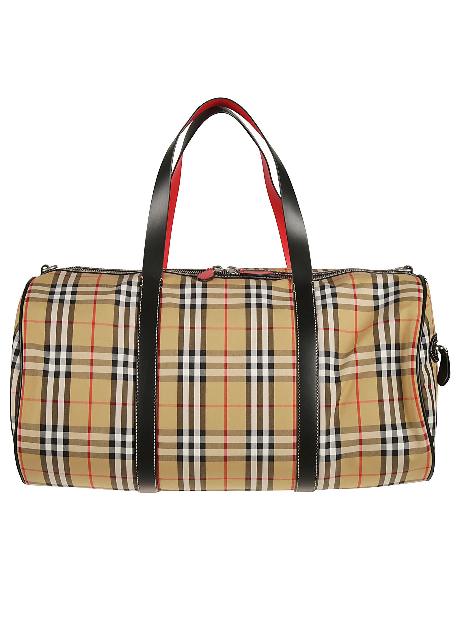 italist | Best price in the market for Burberry Burberry Large Vintage Check Holdall - Military ...