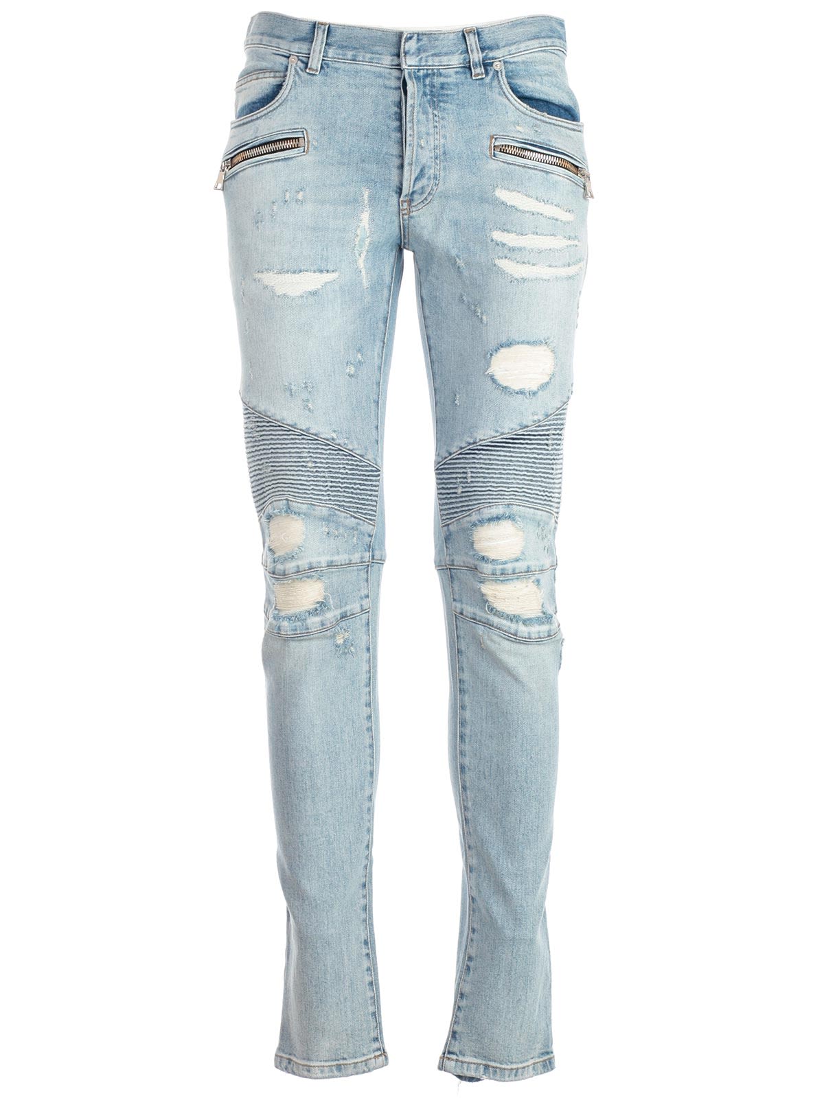 italist | Best price in the market for Balmain Balmain Distressed Jeans ...