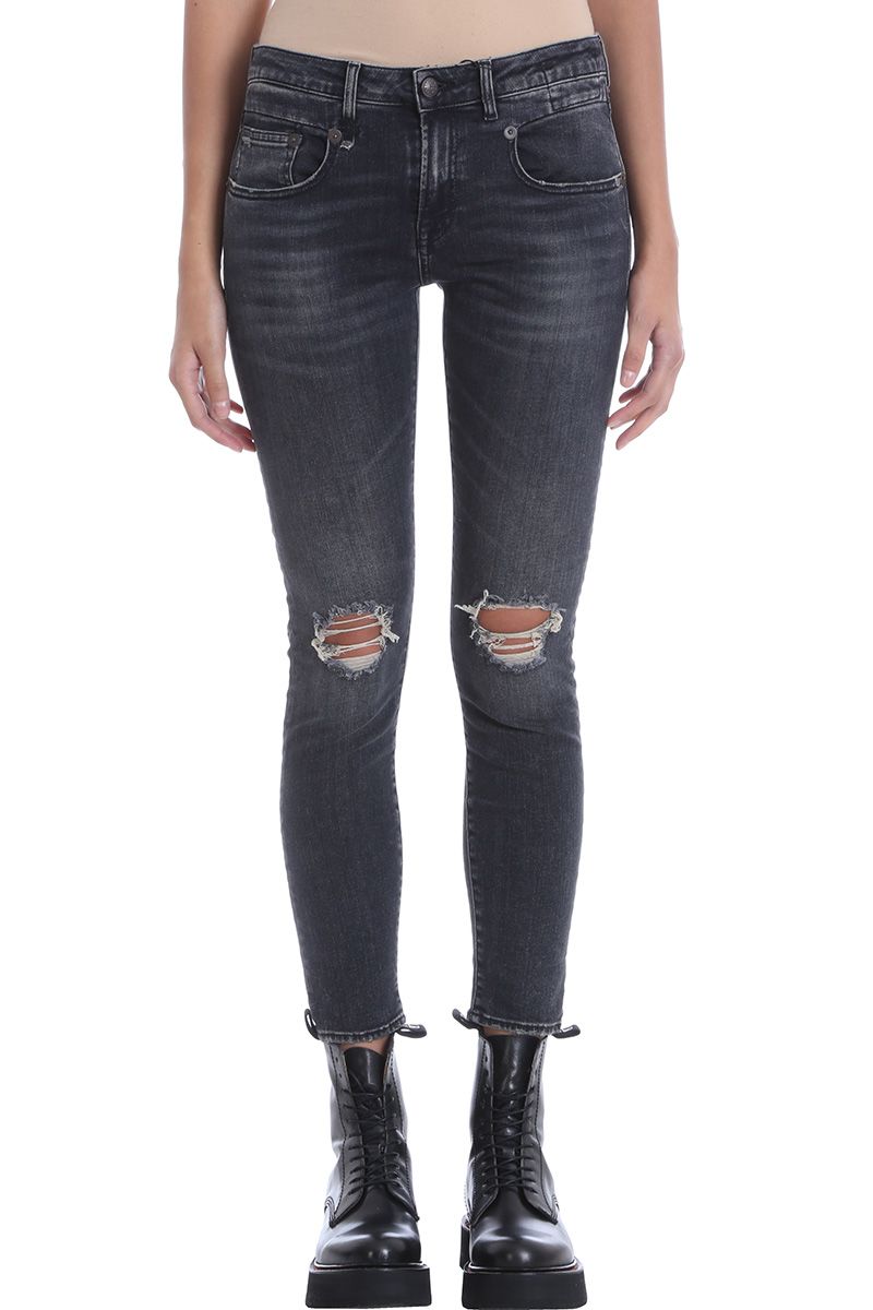 italist | Best price in the market for R13 R13 Skinny Jeans - black ...