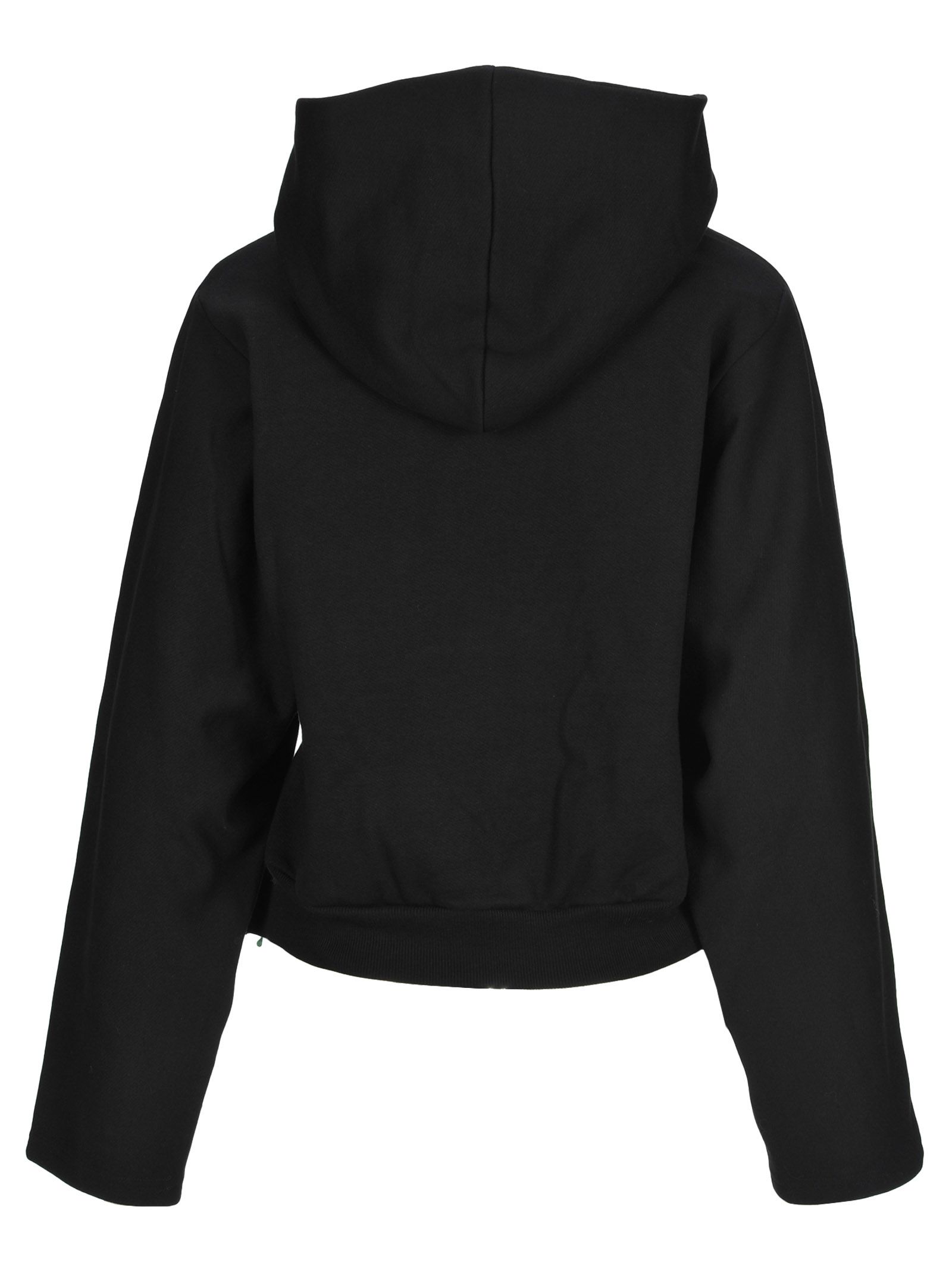 off white half black half white hoodie
