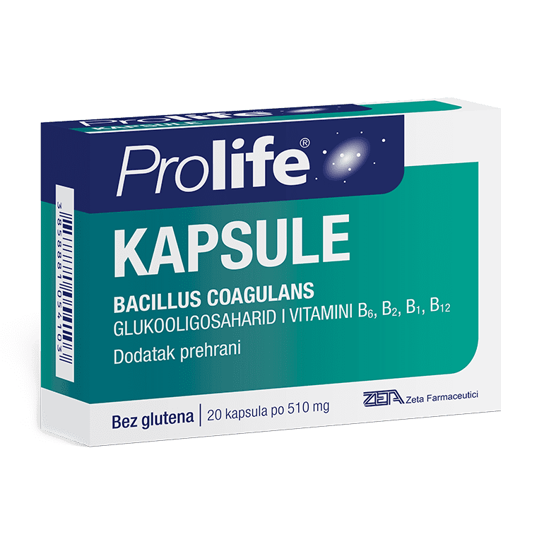 Prolife kapsule z Bacillus coagulans BC4® in vitamini B za podporo imunskemu sistemu