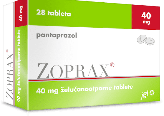Zoprax 40 mg želučanootporne tablete