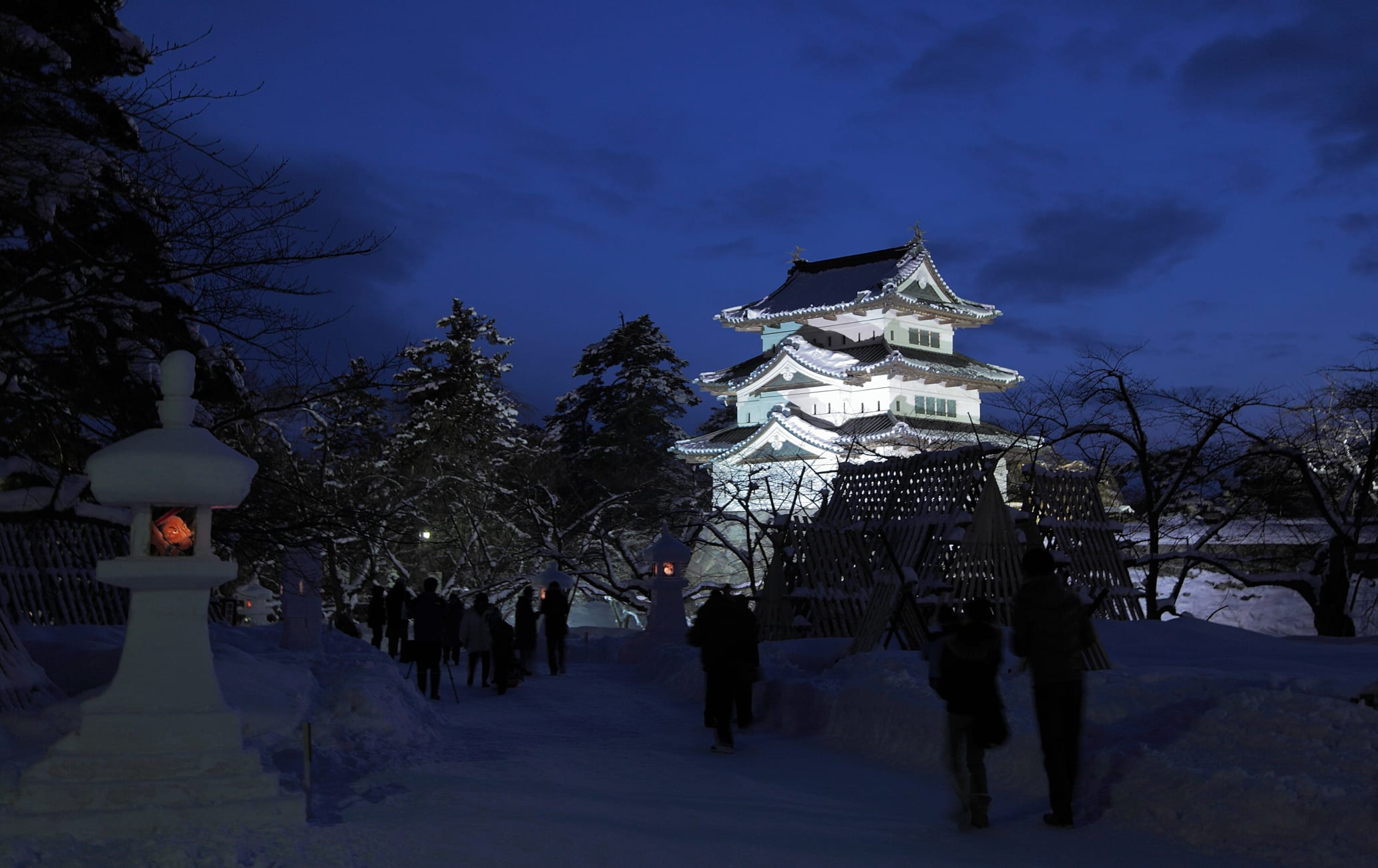 Hirosaki Castle Snow Lantern Festival