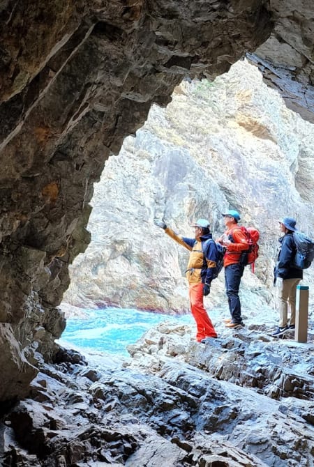 randonneurs en sac à dos à Tohoku
