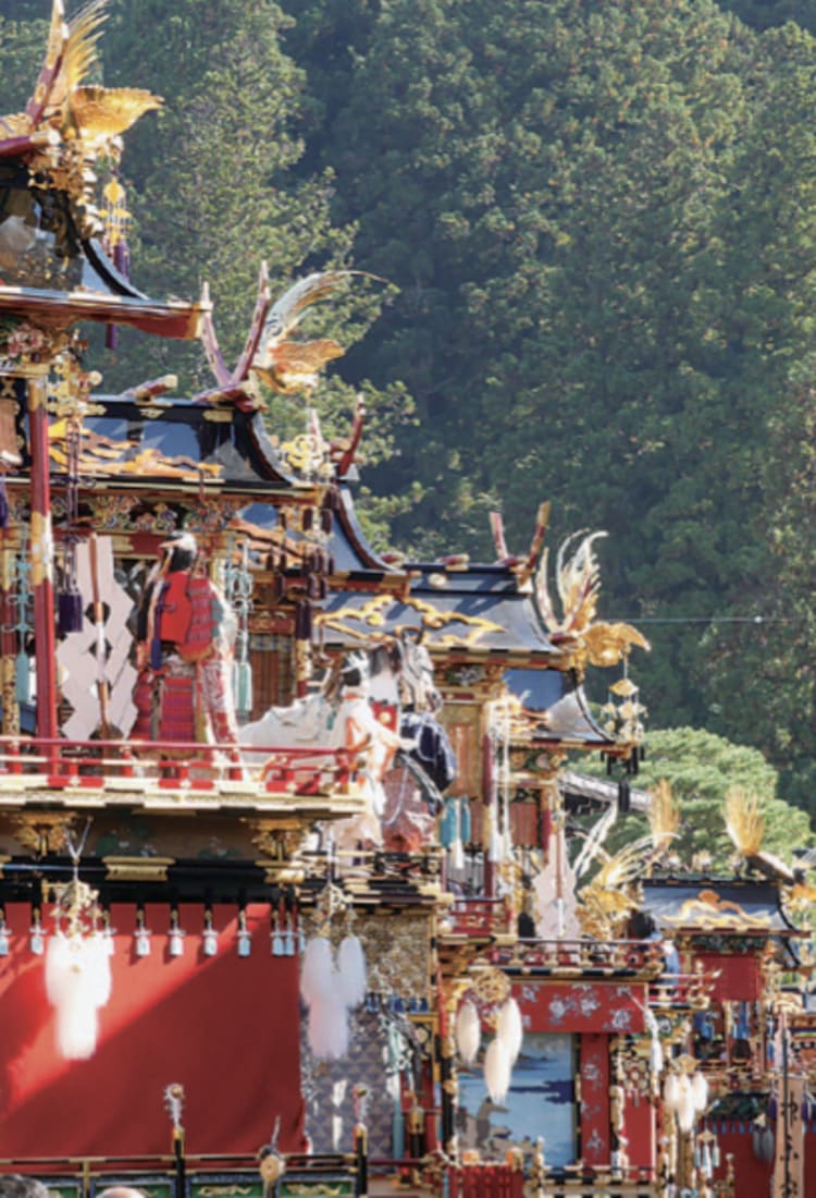 The beautiful Takayama Festival, with its splendid floats