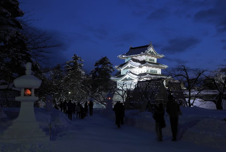 Hirosaki Castle Snow Lantern Festival