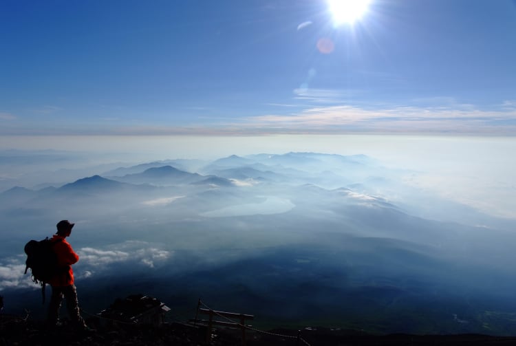 Climbing Mount Fuji