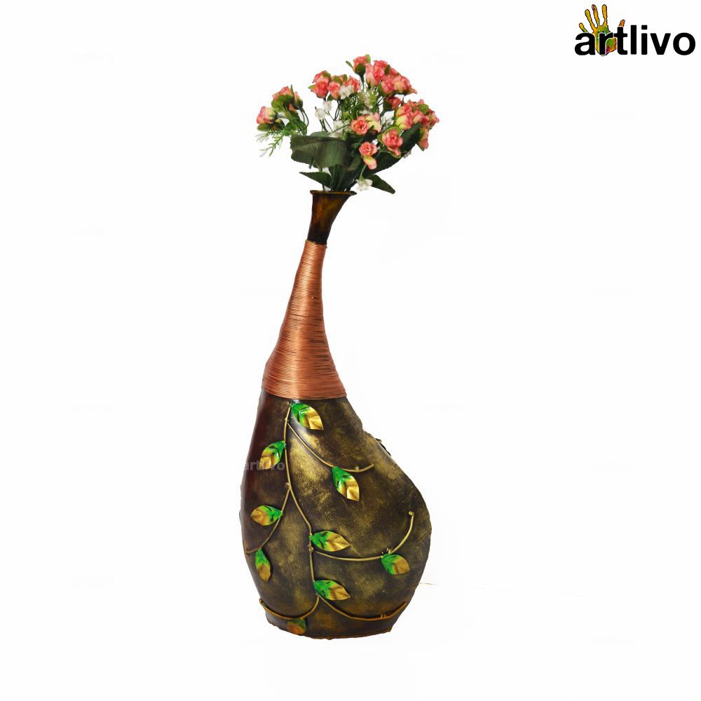 Metal Designer Flower Vase Va014 Artlivo Com Best Home Decor