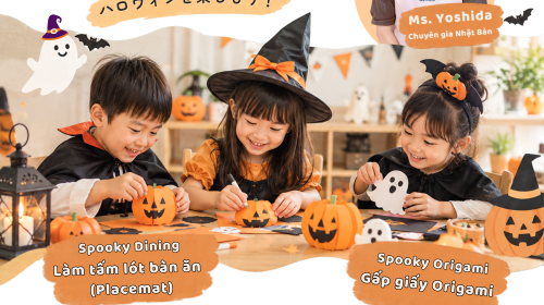 🎃👻 HALLOWEEN WORKSHOP – CÙNG BÉ ĐÓN MÙA LỄ HỘI MA QUÁI! 🧡🕸️