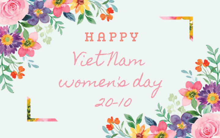 Trang trí nền và thiết kế thiệp mừng ngày Phụ Nữ Việt Nam 20/10 có phong cách lịch sự và quý phái, tôn vinh vẻ đẹp của phái đẹp. Hãy xem hình ảnh và thực hiện ý tưởng độc đáo cho chính mình.