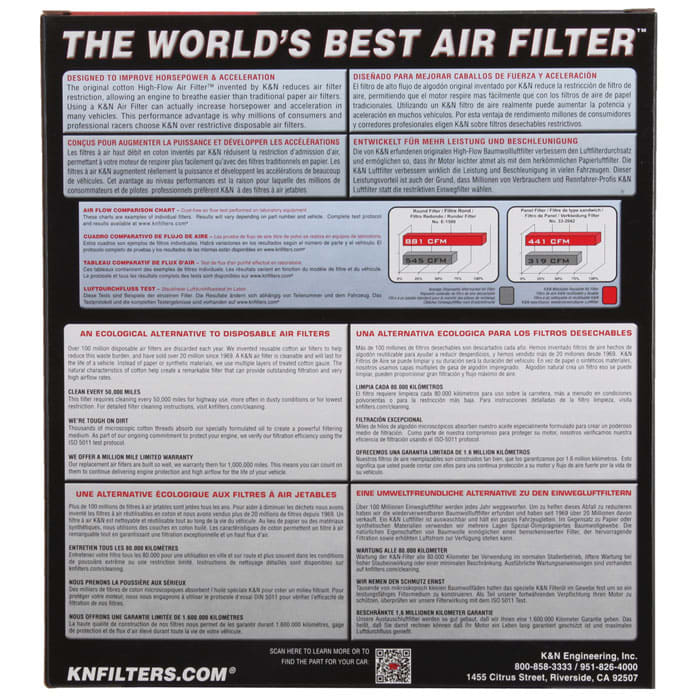 K/&N Filters 33-3079 Air Filter