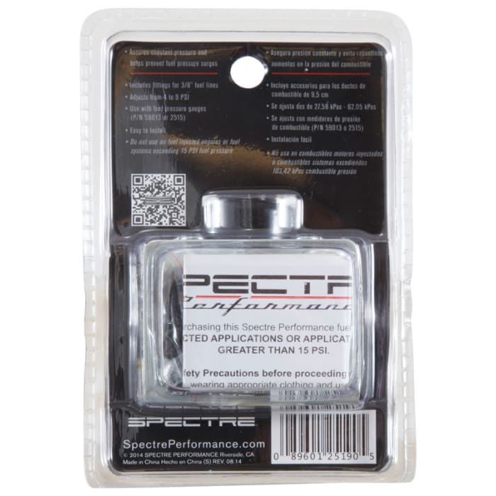 Spectre Performance 2519 Fuel Pressure Regulator