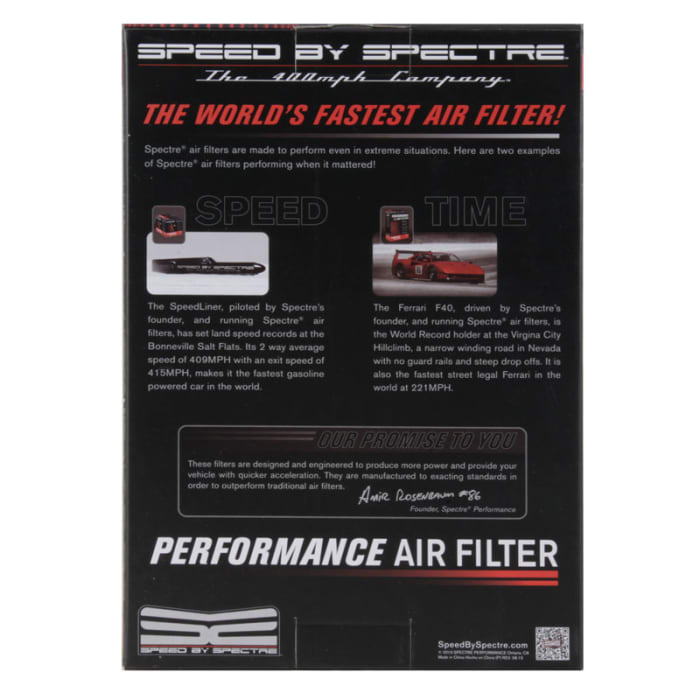 Spectre Performance HPR8038 HPR Replacement Air Filter