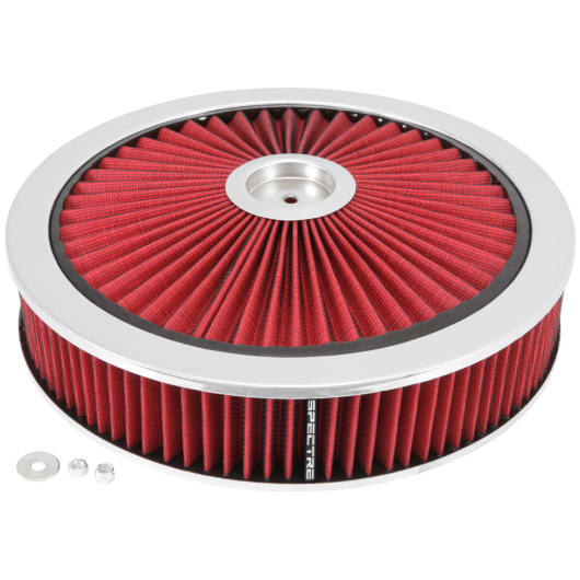 SPECTRE 47626 14" Extra Flow Air Cleaner Assembly Blue Filter 