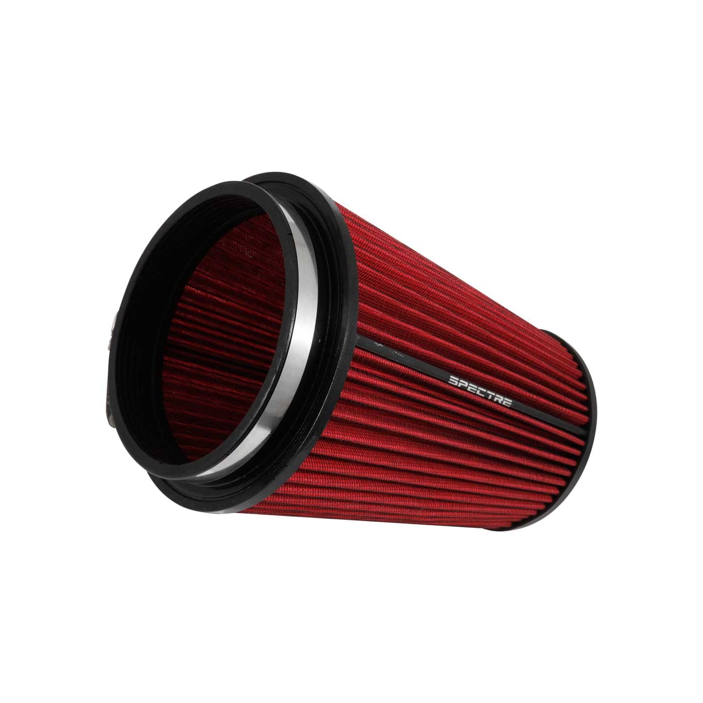 186 mm Spectre Performance HPR9892 Universal Clamp-On Air Filter: Round Tapered; 6 in Top 130 mm Height; 7.313 in Flange ID; 7 in 178 mm Base; 5.125 in 152 mm