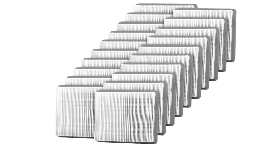 Stack of paper disposable air filters